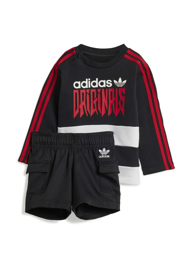 Adidas adidas CARGO CEW SET Black Originals Kids SUITS