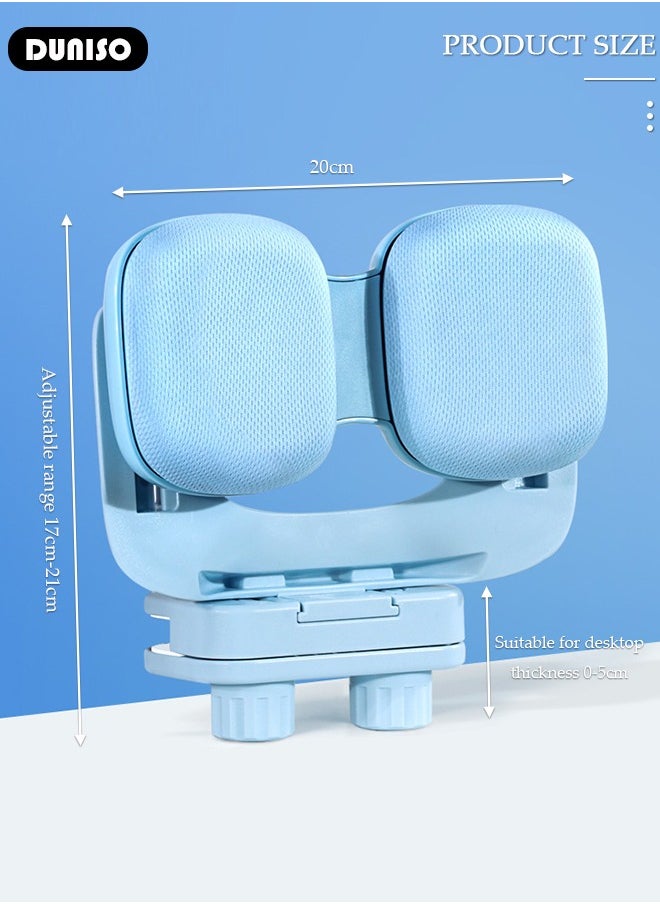 DUNISO Kids Sitting Posture Corrector and Ergonomic Desk Writing Posture Corrector, ABS Present Height Good Stability Posture Corrector, Detachable Nap Pillow with Holder for Kids  - Image 4