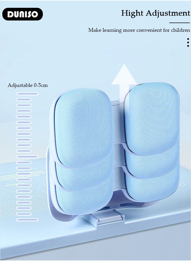 DUNISO Kids Sitting Posture Corrector and Ergonomic Desk Writing Posture Corrector, ABS Present Height Good Stability Posture Corrector, Detachable Nap Pillow with Holder for Kids  - Image 5