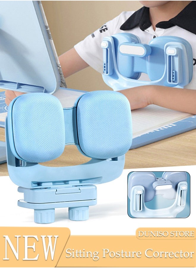 DUNISO Kids Sitting Posture Corrector and Ergonomic Desk Writing Posture Corrector, ABS Present Height Good Stability Posture Corrector, Detachable Nap Pillow with Holder for Kids  - Image 1