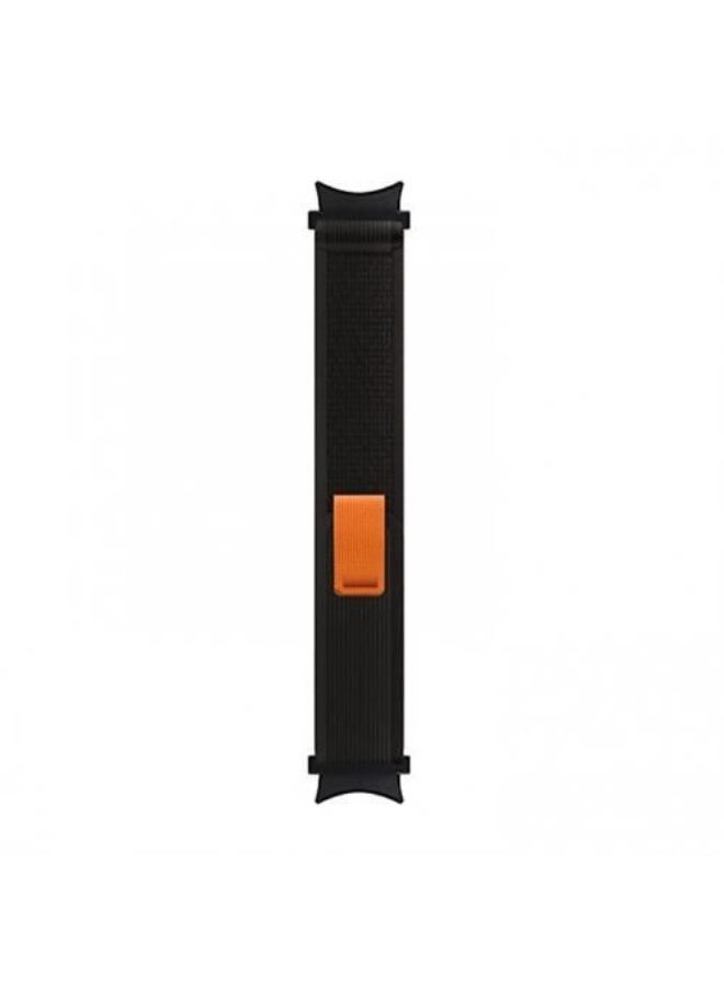 Generic - Trendy Touch No Gap Trail Loop Nylon Band Compatible With Samsung Galaxy Watch 6 Classic 46mm Black Gray - Image 1