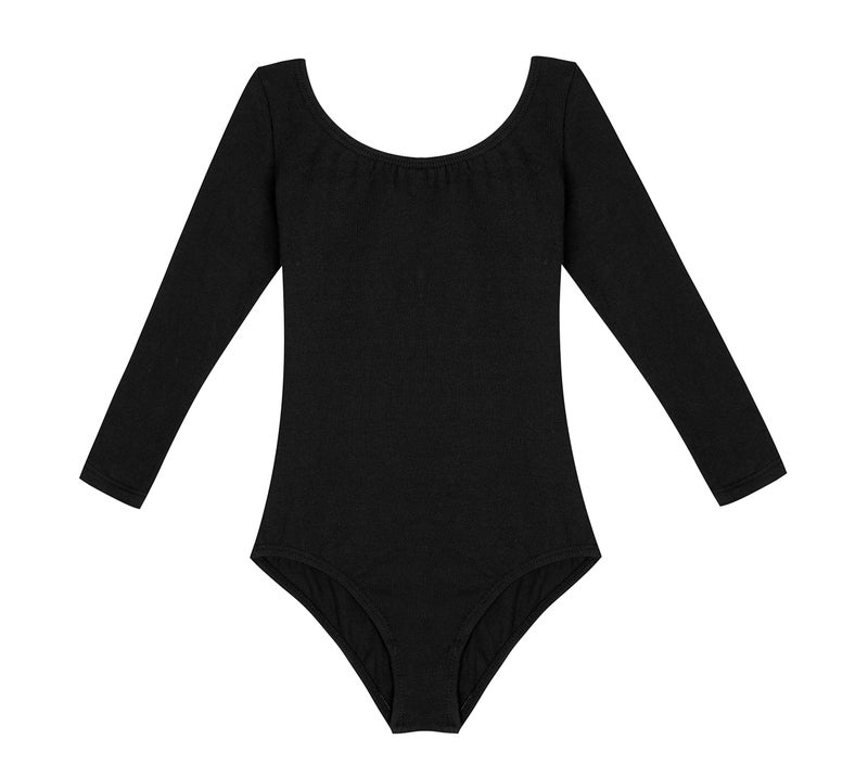 DANSHOW Girls' Team Basic Long Sleeve Leotard for Toddler Gymnastics Dance Ballet(2KD3028-M-06) - Image 3