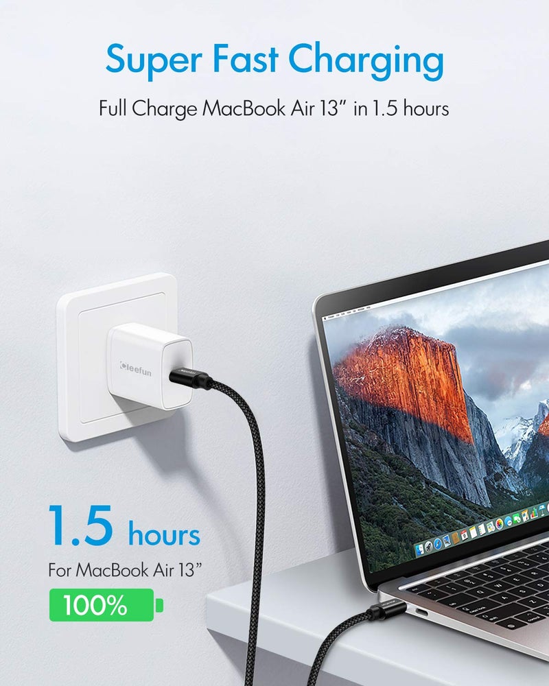 CLEEFUN USB C to USB C Cable 60W, USBC to USBC, [5-Pack, 3 ft] Type C to C Charger Cord Fast Charging for iPhone 16 15 Pro Max/Plus, for Samsung Galaxy S26 S25 S24 S23 Ultra, for iPad/MacBook Pro - Image 3