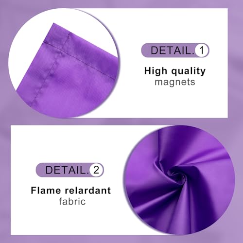 Wowangce 4 Pcs 54 x 24 Inch Fluorescent Light Cover for 4 x 2 Feet Ceiling Light Magnetic Hanging Covers with 8 Magnet Softening Filter for Ceiling Office Lamp - Image 4