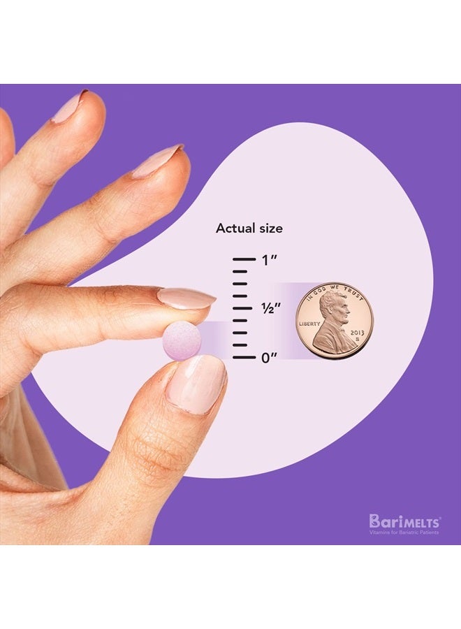 BariMelts Biotin, Dissolvable Bariatric Vitamins, Natural Strawberry Flavor, 90 Fast Melting Tablets - Image 4