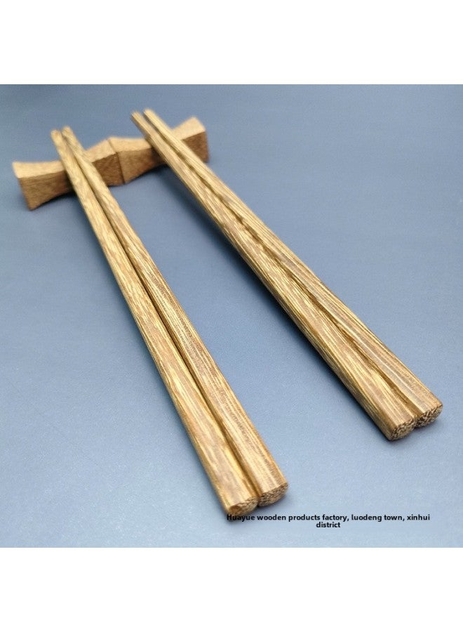 Chicken Wings Red Sandalwood Children's Wooden Chopsticks Household Wooden Baby Chopsticks Children's Short Wooden Student Chopsticks-Color:Red Sandalwood 20cm Study Hard  - Image 4