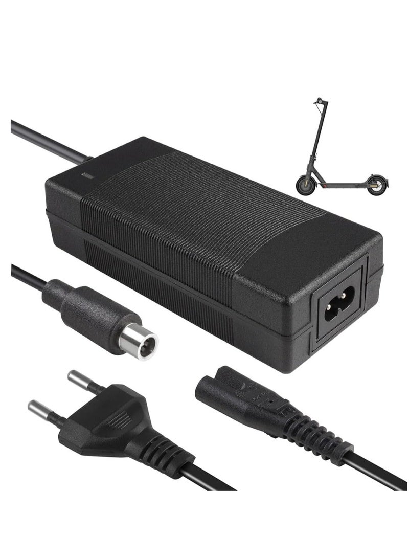 شاحن سكوتر كهربائي تيار متردد 42 فولت 2 امبير لشاومي M365 برو مي 3 1s عالمي بطارية لبطارية السكوتر الكهربائي ، بالغ أسود - Image 1