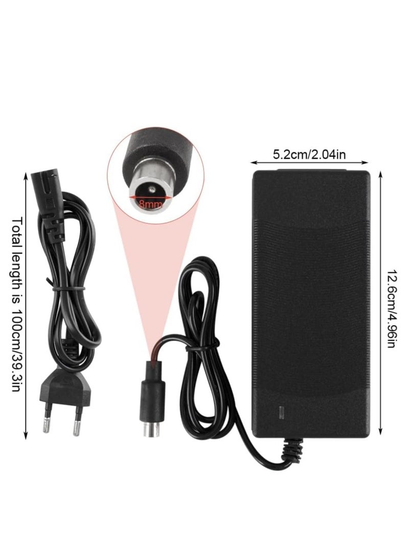 شاحن سكوتر كهربائي تيار متردد 42 فولت 2 امبير لشاومي M365 برو مي 3 1s عالمي بطارية لبطارية السكوتر الكهربائي ، بالغ أسود - Image 2