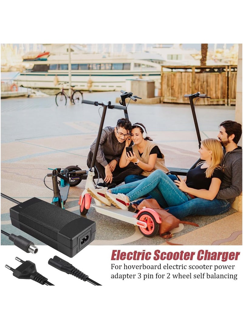 شاحن سكوتر كهربائي تيار متردد 42 فولت 2 امبير لشاومي M365 برو مي 3 1s عالمي بطارية لبطارية السكوتر الكهربائي ، بالغ أسود - Image 5