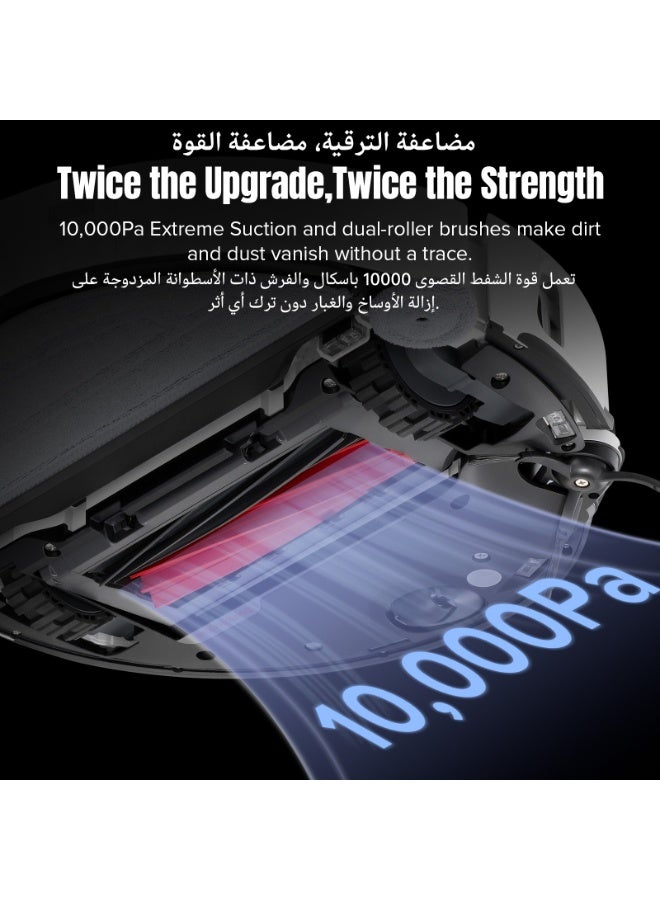 roborock S8 MaxV Ultra Robot Vacuum & Sonic Mop, 10000 Pa Suction, Corner to Edge Deep Cleaning, Hot Air Self-Drying, Auto Empty & Refill, Detergent Dispenser, Obstacle Avoidance,White - Image 4