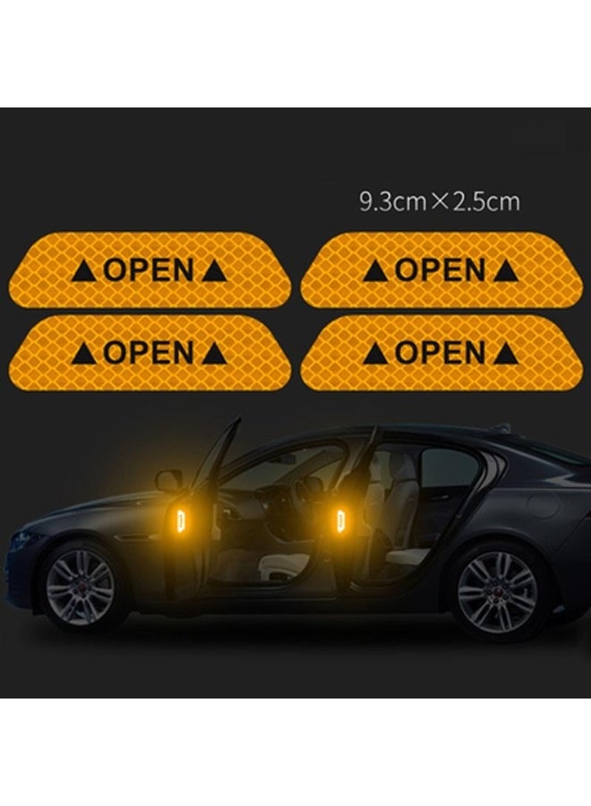 Generic 4-Piece Luminous Car Tape for Night Safety 