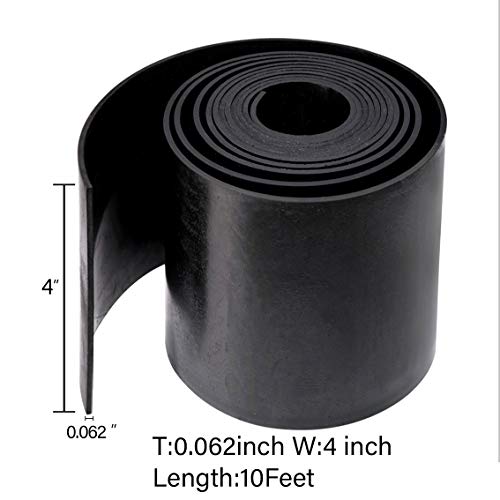 TORRAMI Neoprene Material Rubber Sheet Roll 1/16 (.062) inch T X 4 inch W X 10 Feet, DIY Gaskets for Sealing,Protection, Abrasion, Supports, Leveling, Bumpers - Image 2