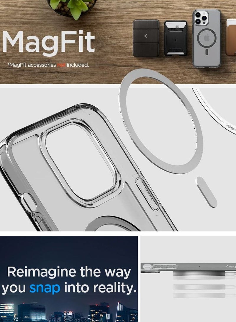 Spigen Ultra Hybrid Mag iPhone 14 Pro Case Cover with Magsafe - Frost Black  - Image 4
