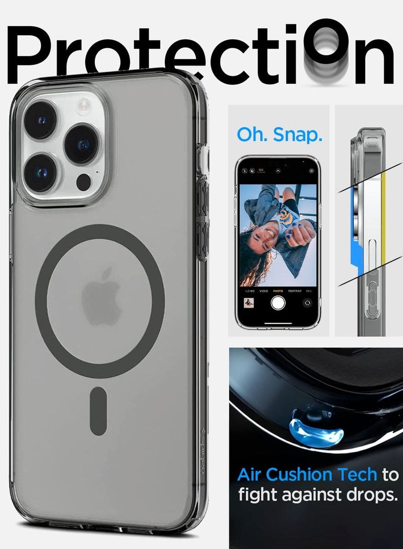 Spigen Ultra Hybrid Mag iPhone 14 Pro Case Cover with Magsafe - Frost Black  - Image 5