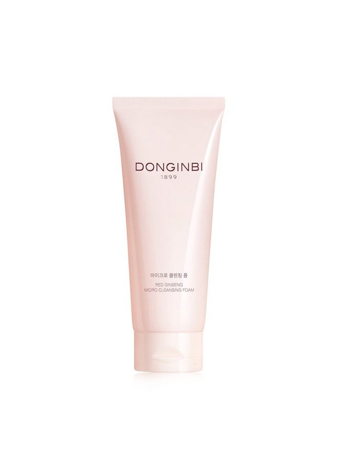 donginbi - [Upgraded] Red Ginseng Micro Cleansing Foam Ex Hydrating Face Wash With Red Ginseng Extract Nonirritating Lightweight & Creamy Daily Face Cleanser By Korea Ginseng Corp 5.07 Oz - Image 1