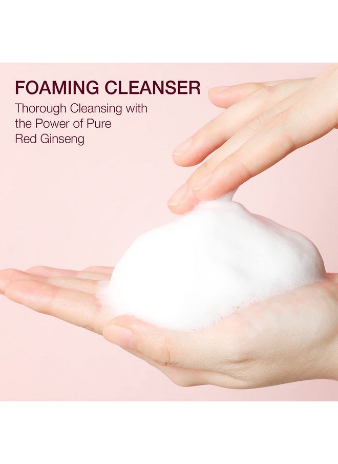 donginbi - [Upgraded] Red Ginseng Micro Cleansing Foam Ex Hydrating Face Wash With Red Ginseng Extract Nonirritating Lightweight & Creamy Daily Face Cleanser By Korea Ginseng Corp 5.07 Oz - Image 1