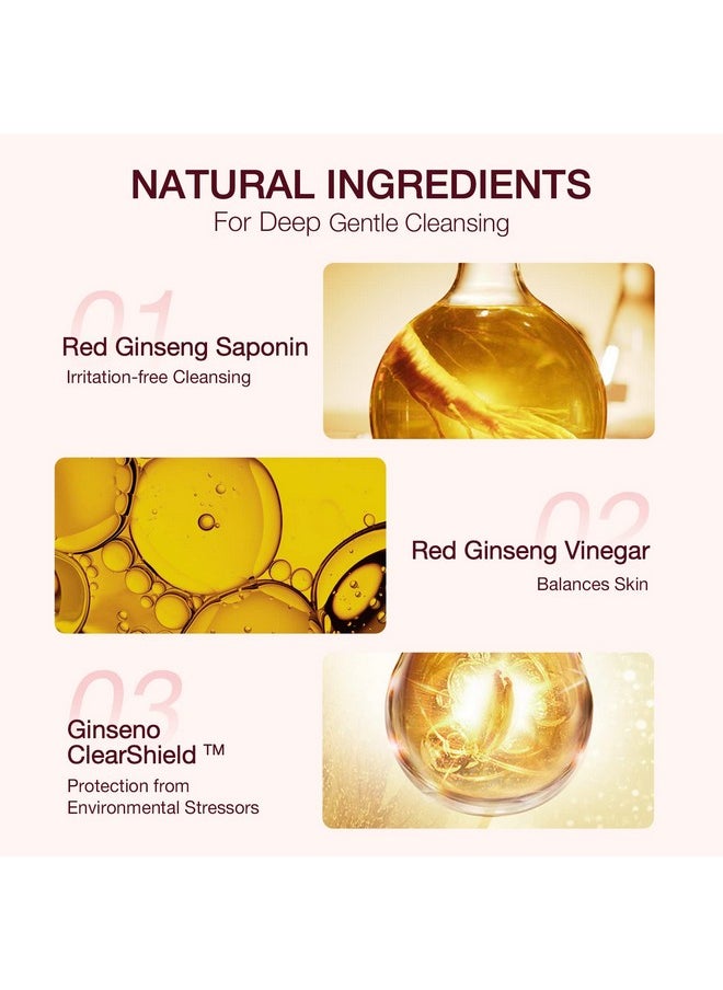 donginbi - [Upgraded] Red Ginseng Micro Cleansing Foam Ex Hydrating Face Wash With Red Ginseng Extract Nonirritating Lightweight & Creamy Daily Face Cleanser By Korea Ginseng Corp 5.07 Oz - Image 1