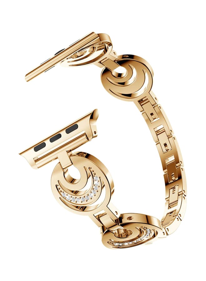 Replacement Band For Apple Watch Series 4 40mm Gold/Clear - Image 1