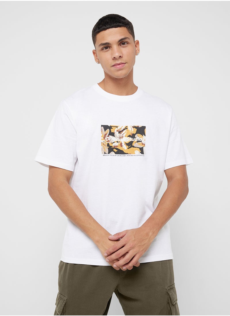 JACK & JONES 5 Pack Graphic Crew Neck T-Shirt  - Image 4
