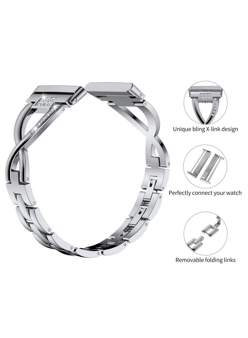 FITME Metal Replacement Band for Fitbit Versa 3/Versa 4/ Fitbit Sense/ Sense 2 Watches - Image 3