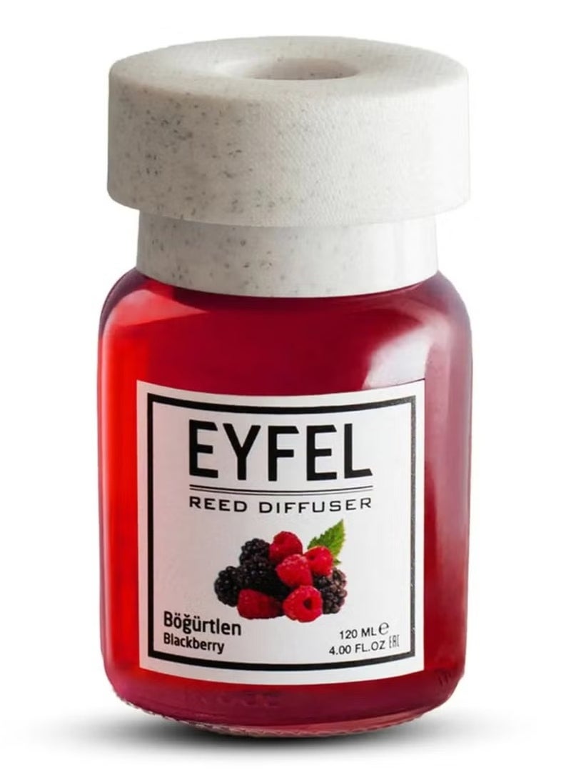 EYFEL Blackberry Reed Diffuser Set – 120ML Premium Long-Lasting Home Fragrance with Elegant Diffuser Sticks for Bathrooms, Living Spaces, Offices, Shops & Showrooms  - Image 2
