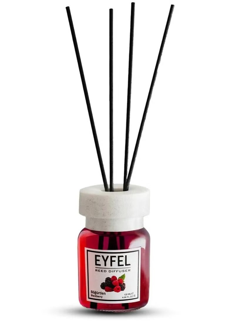 EYFEL Blackberry Reed Diffuser Set – 120ML Premium Long-Lasting Home Fragrance with Elegant Diffuser Sticks for Bathrooms, Living Spaces, Offices, Shops & Showrooms  - Image 4