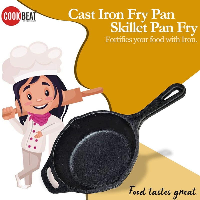 COOKBEAT مقلاة كاست آيرون 6 إنش من كوك بيت - Image 5