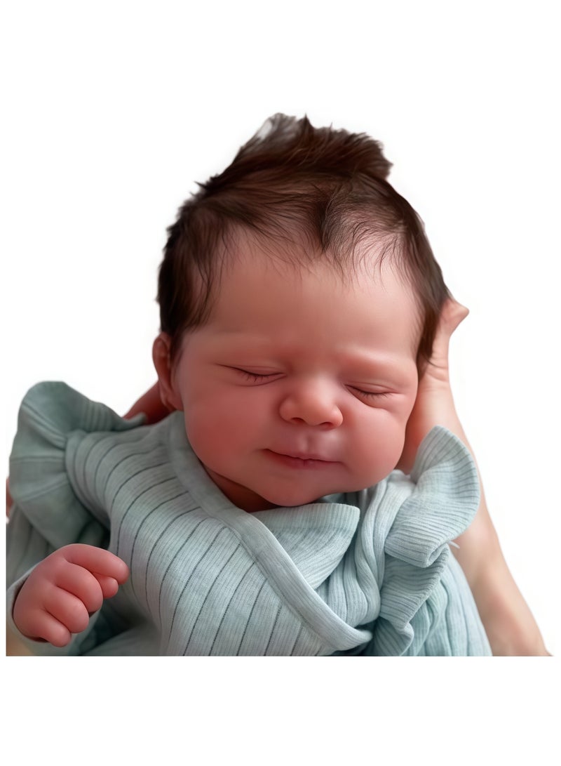 NPK 19-inch Silicone Body Lifelike Doll, 3D Painted Reborn Doll, Baby Companion, Realistic Newborn Doll Playset - Image 3