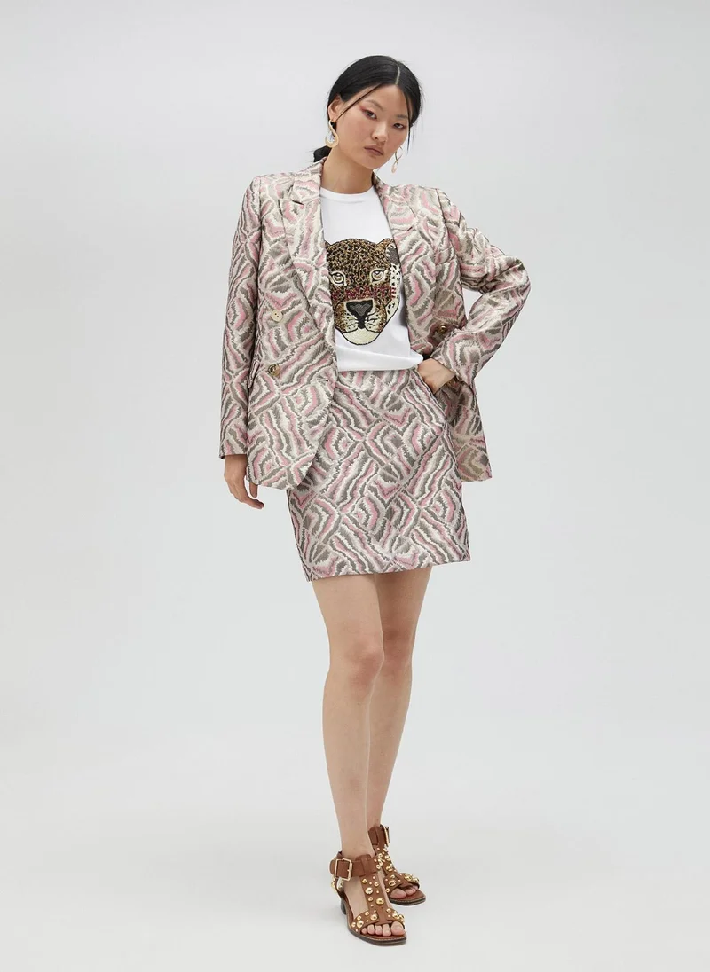 Lola Casademunt T-shirt with rhinestone lion