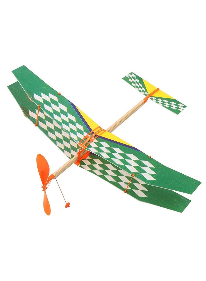 SYOSI Rubber Band Airplane Toys, SYOSI  Aircraft Model Toys Flying Glider Plane Helicopter, DIY Hand Launch Throwing Airplane Model Foam Plane Flying Toy Indoor Outdoor for Kids Children (Random Pattern) - Image 1
