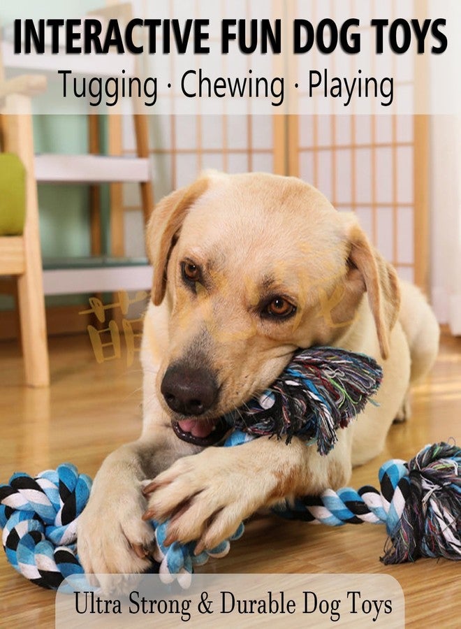 PETZLUV Dog Rope Toys for Large Dogs Aggressive Chewers Indestructible Dog Toys Large Breed, 5 Knots Indestructible Cotton Rope for Dogs Tug of War - Image 2