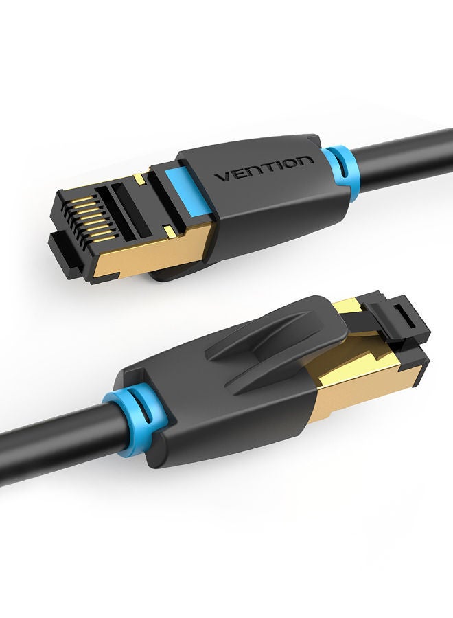NIBEMINENT CAT8 Fast Transmission Patch Cable With SFTP Shielding LSZH Jacket Black  - Image 3