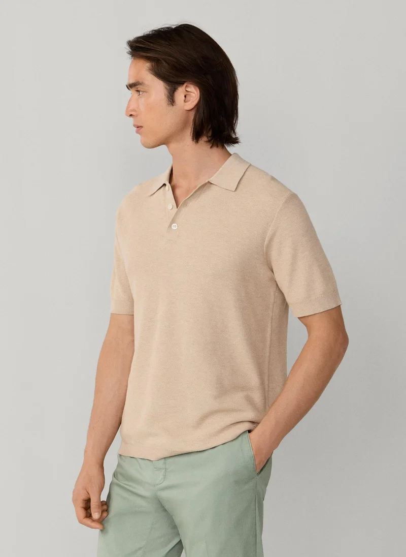 هاكيت Classic Fit Short Sleeve Knit  Polo