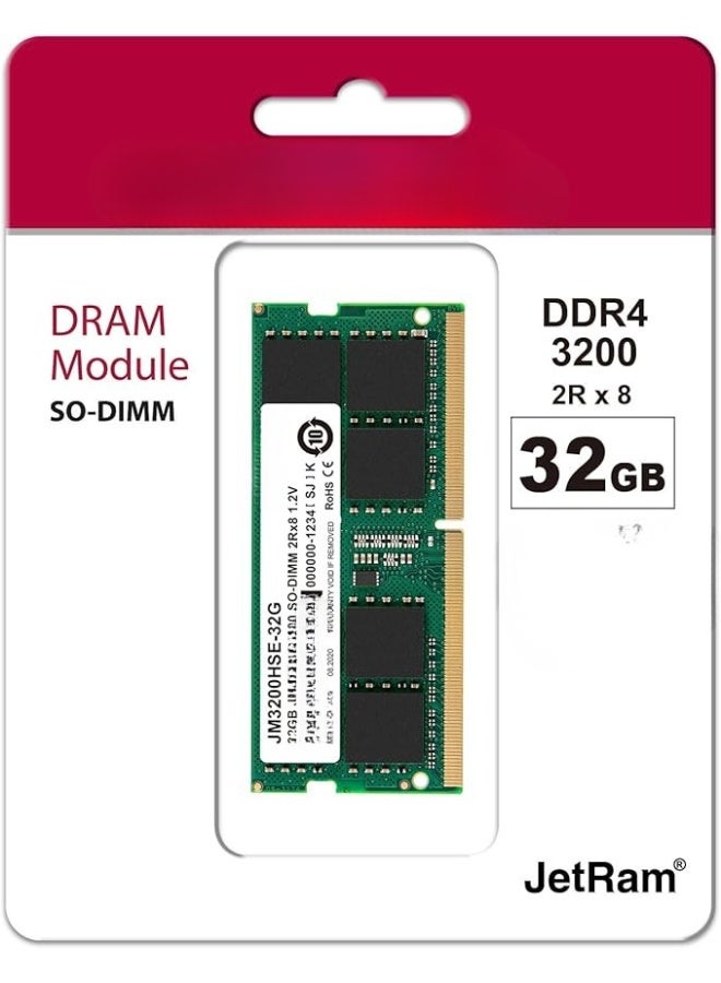 32GB DDR4 3200MHz SO-DIMM Laptop RAM Memory Upgrade Module High Performance 1.2V CL22 2Rx8 Non-ECC Unbuffered Notebook Memory - Image 2