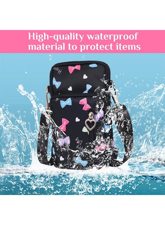 PALAY حقائب صغيرة متقاطعة متعددة الوظائف من PALAY® 3 طبقات مع نمط قوس لحقيبة كتف للنساء والفتيات تستوعب الهواتف أقل من 7.2 بوصة - Image 4