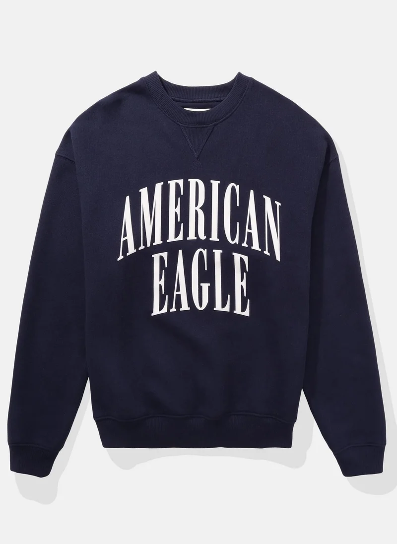 امريكان ايجل AE Relaxed Graphic Crew Neck Sweatshirt