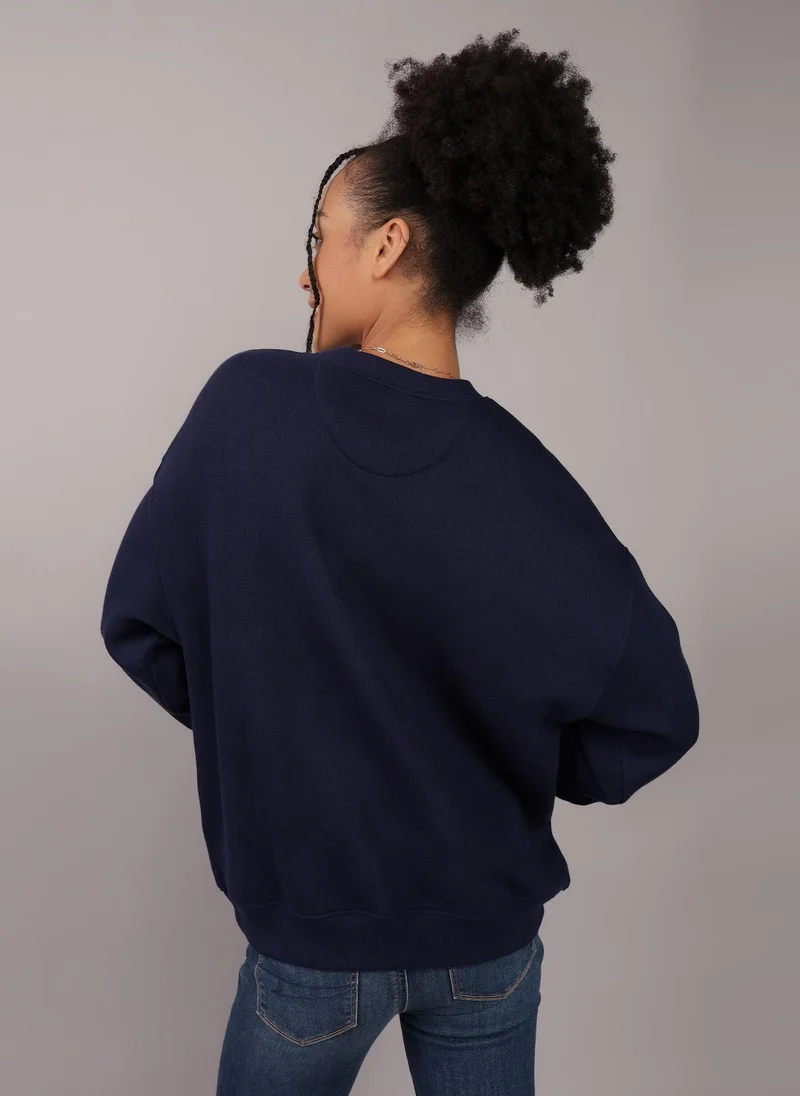 امريكان ايجل AE Relaxed Graphic Crew Neck Sweatshirt
