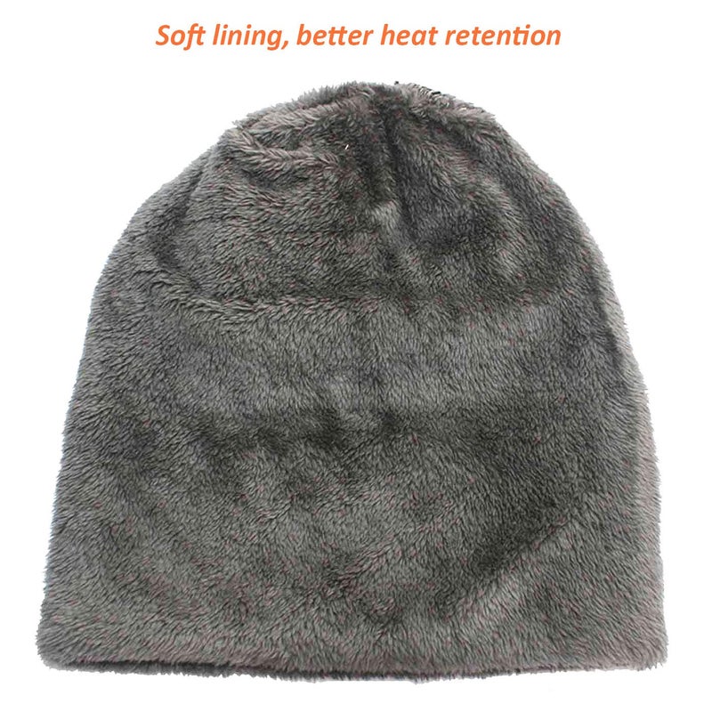 HINDAWI Kids Winter Knit Beanie Hat Warm Snow Hats Children Slouchy Skull Cap for Girls Boys (5-14 Years) - Image 3