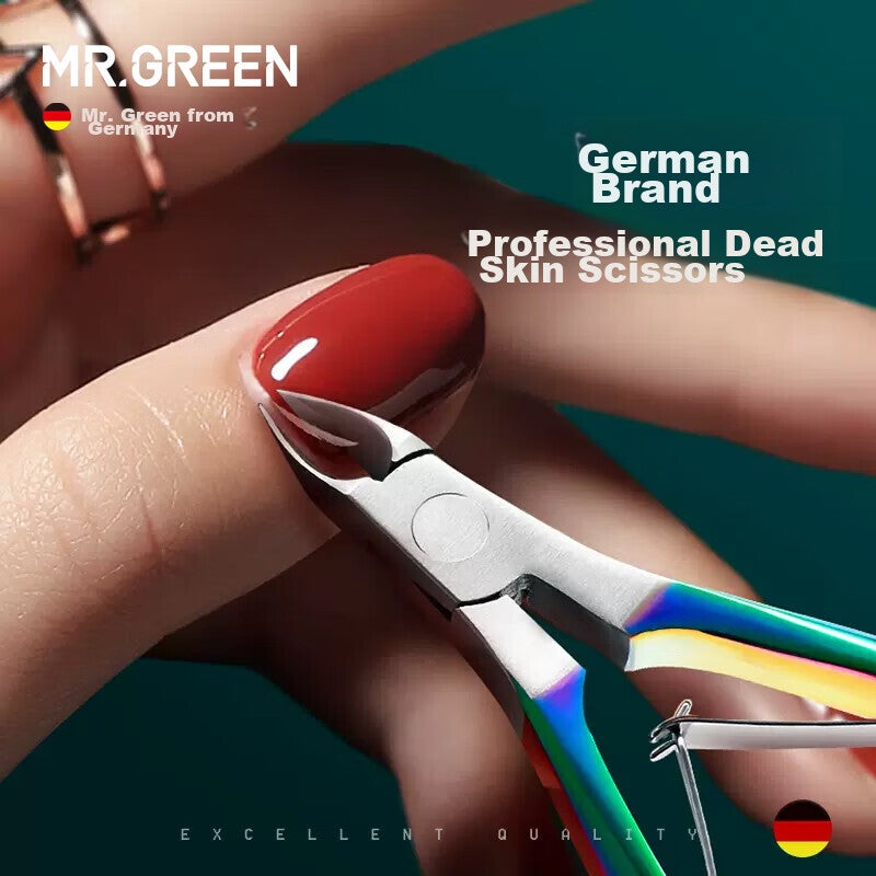 MR.GREEN الألمانية مسمار المقص ، مانيكير الجلد الميت المتقلب ، أداة إزالة مسمار اليد ، أداة مانيكير ، الفولاذ المقاوم للصدأ المستوردة السيد 1050Ti - Image 1
