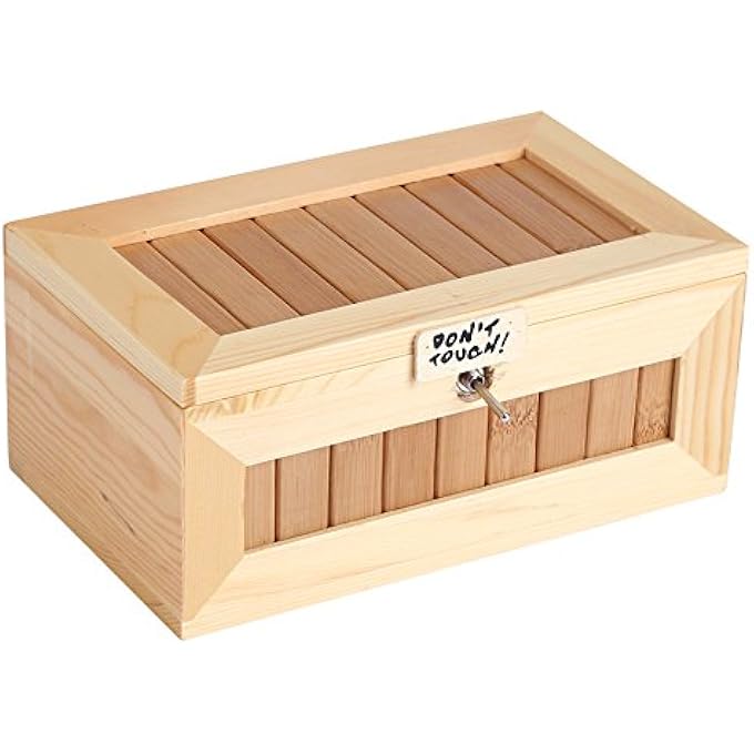 YDuupxe Stress Relief Wooden Tiger Box Toy, Wooden Box Toy, Electronic to Release Stress - Image 1