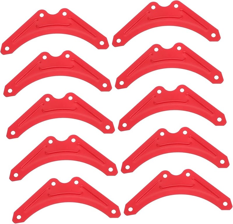 10Pcs Black Corner Bracket Kit For Ladder Reinforcement Durable Stabilizing Hardware - Image 2