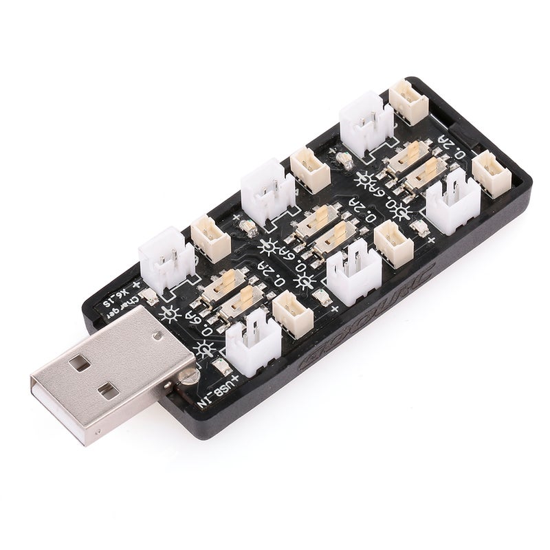 1S LiPo Battery USB Charger 1S LiHV Charger 6 Channel for LiHV 3.7V/4.35V 1S LiPo Battery - Image 1