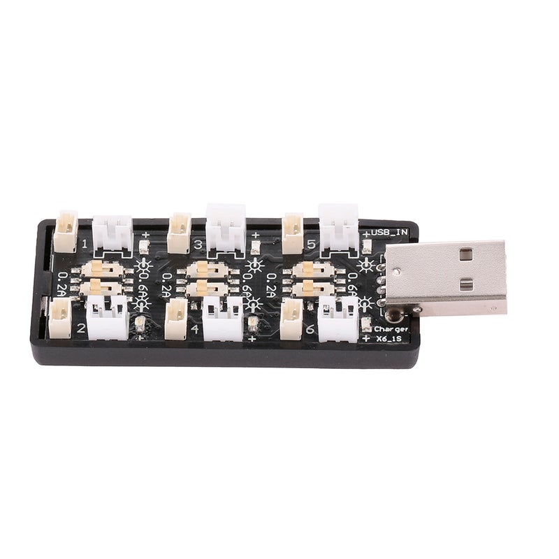 1S LiPo Battery USB Charger 1S LiHV Charger 6 Channel for LiHV 3.7V/4.35V 1S LiPo Battery - Image 3