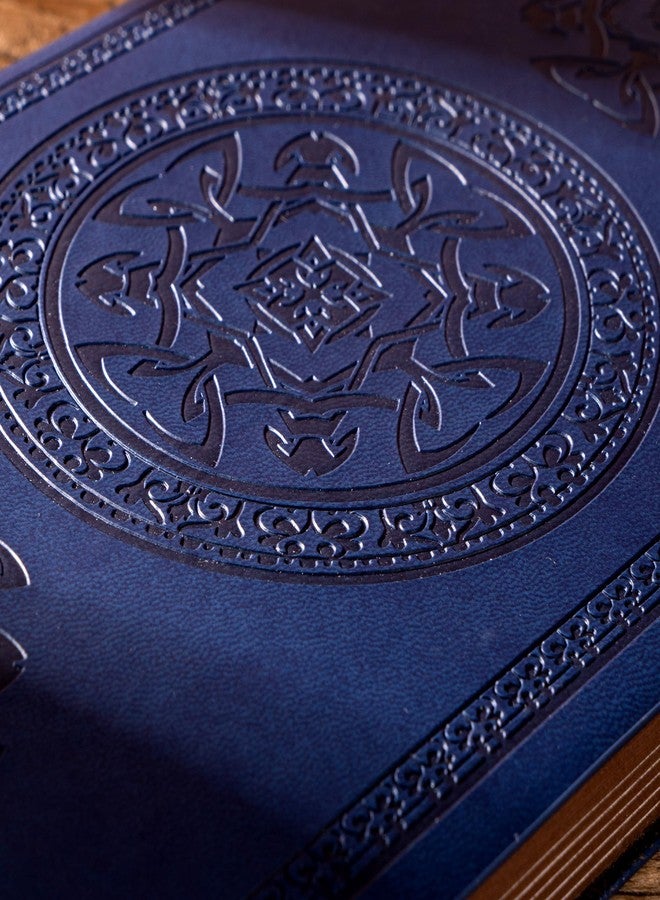 كاجي دفتر يوميات CAGIE للرجال مُسطّر بغلاف ناعم، دفاتر يوميات جلدية للكتابة، 180 صفحة، دفتر يوميات شخصي للرجال بتصميم عتيق، 5.7 بوصة × 8.3 بوصة، أزرق - Image 3