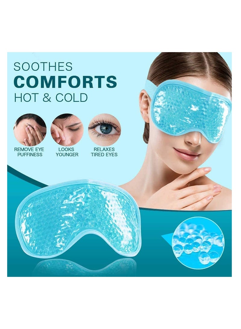 Captaintech Gel Beads Face & Eye Masks Kit Hot/Cold Mask Cooling Ice/Heat Facial Eye Pack Therapy - Image 4