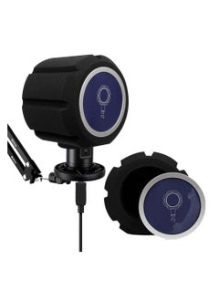SYOSI Microphone Isolation Ball Shield - Acoustic for Record Studios -MicProfessional Noise Cancellation with Pop Filter and High-Density Sound Absorbing Foam - Reflection reducing soundproof Cover Foam  - Image 1