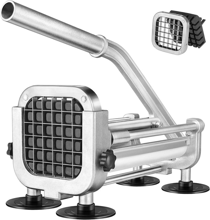 Ruooson French Fry Cutter, Professional Potato Cutter Slicer with 1/2 In Stainless Steel Blades, Great for Whole Potatoes Carrots Cucumbers. - Image 1