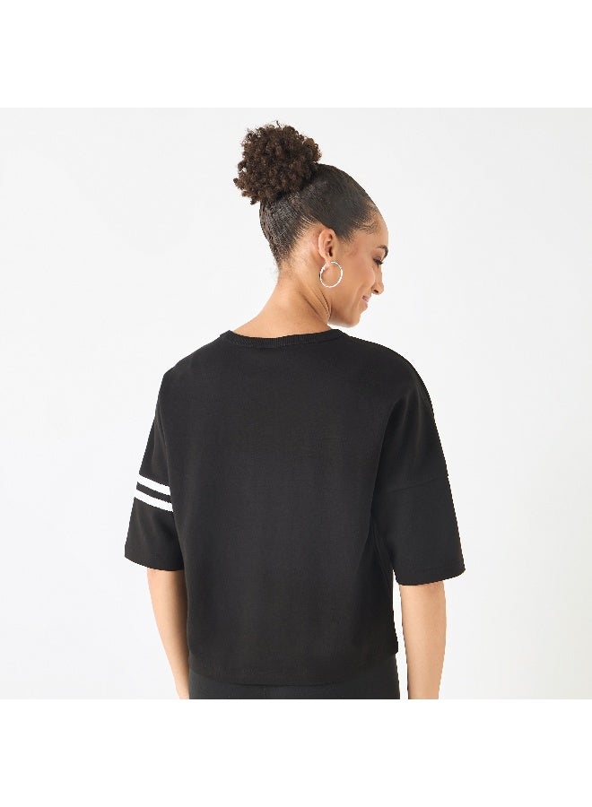 Kappa Kappa Logo Print T-shirt with Short Sleeves - Image 4