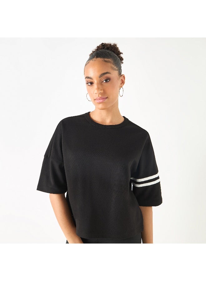 Kappa Kappa Logo Print T-shirt with Short Sleeves - Image 2