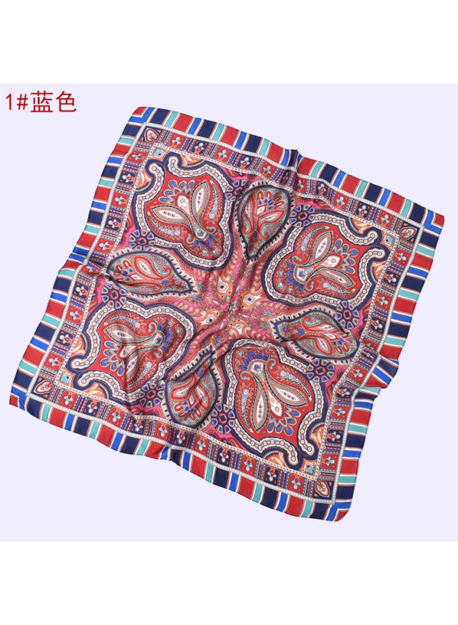 Spring And Summer New Fashion Retro Cashew Simulated Silk Scarf Fashionable Elegant 70 Square Scarf Versatile